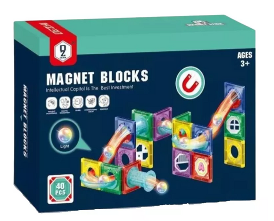 JUEGO DE 40 PCS BLOQUES MAGNETICOS